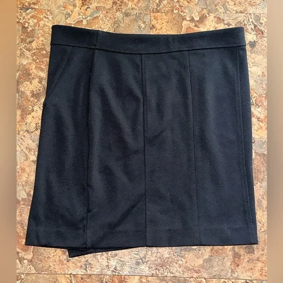 Simply Vera Wang Women’s Black Faux Wrap Stretch Pull On Skirt Size Large - Picture 2 of 6